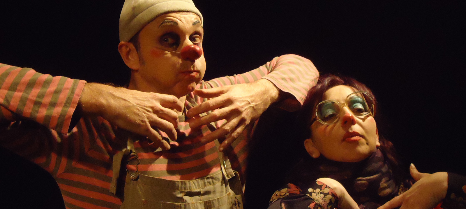 Muzik, duo de clowns de et avec Olivier Guitel et Coralie Delaune, mise en scène David Aubert. Crédit photo : DR