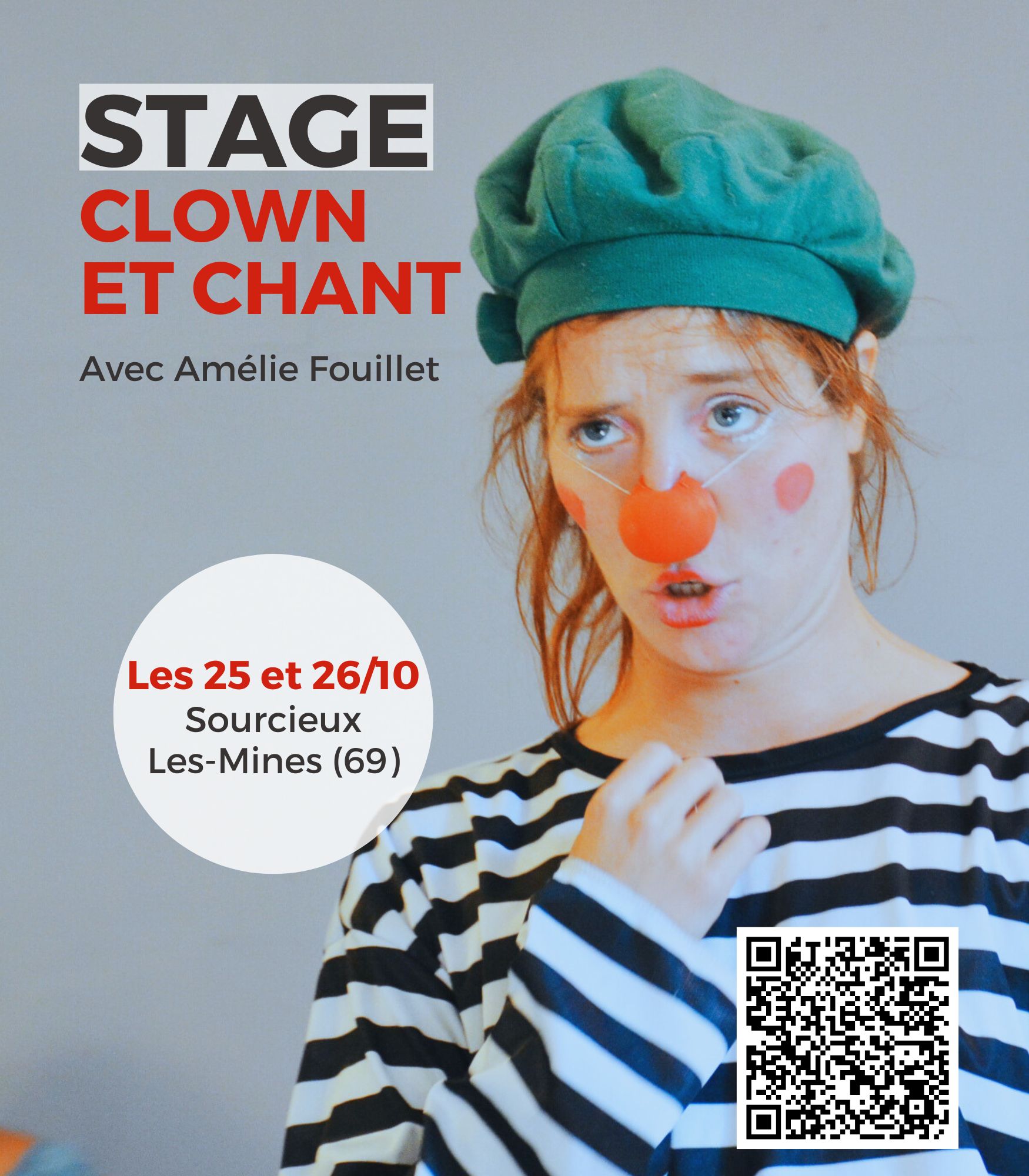 stage clown et chant