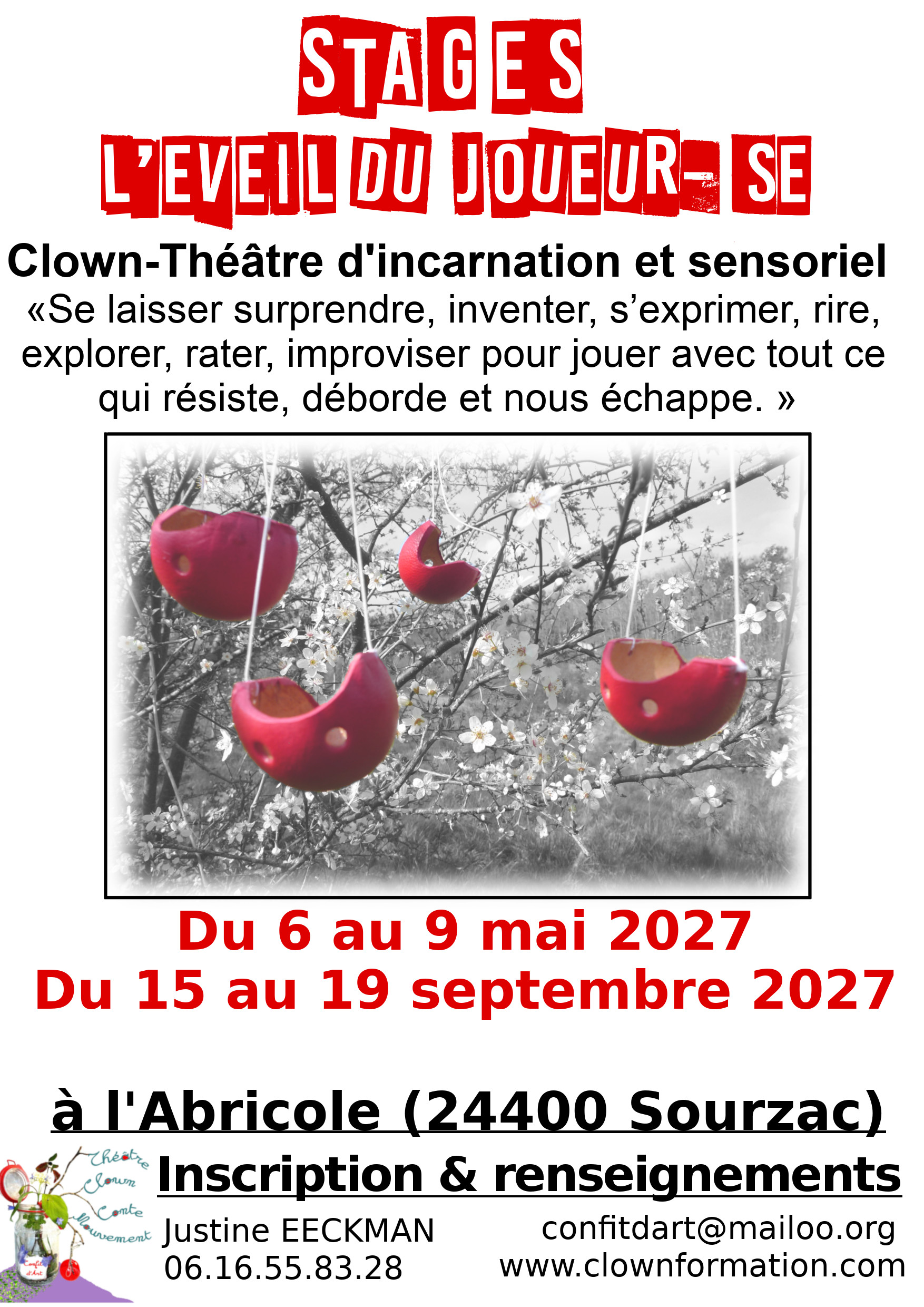 Stage clown: "l'éveil du joueur-se" 